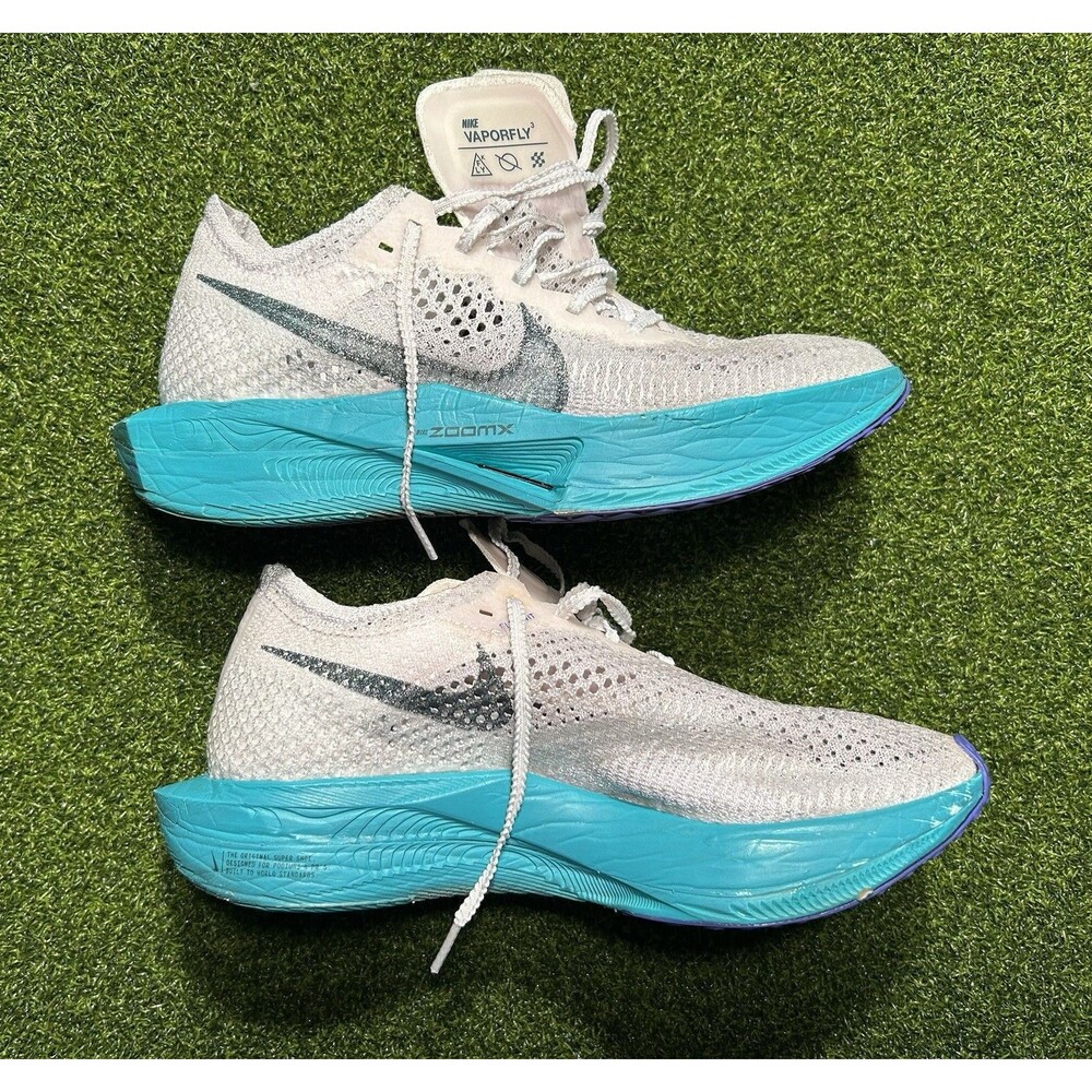 Nike ZoomX VaporFly Next % 3 White Jade Ice Women’s Size 8.5 DV4130-102 Run Shoe